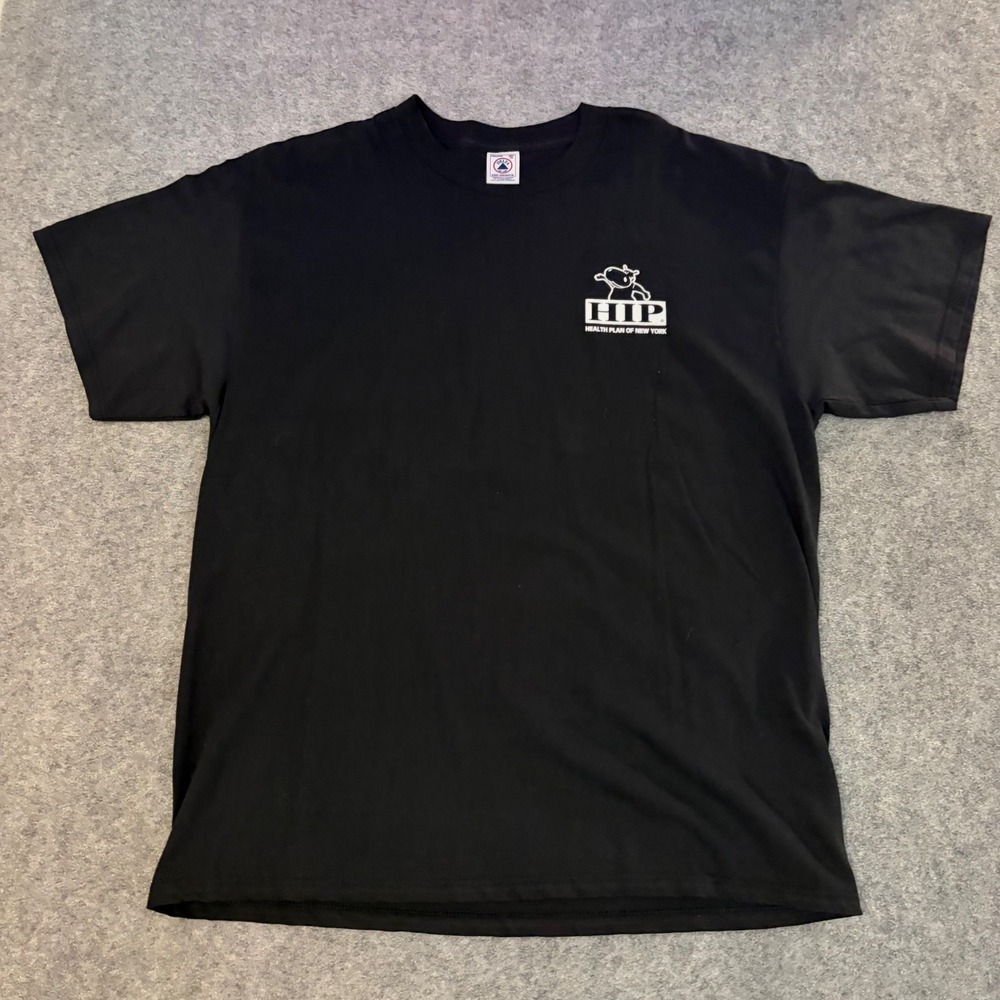Delta T-Shirt Mens XL Black Vintage 99 Staff Fest HIP Health Plan New York Hippo